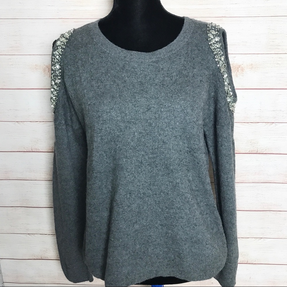 International Concepts cold shoulder bejeweled